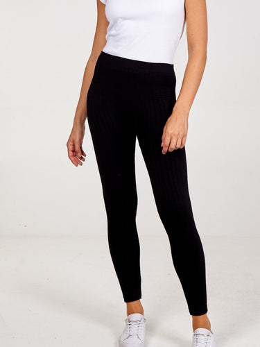 Cable fleece lined Leggings