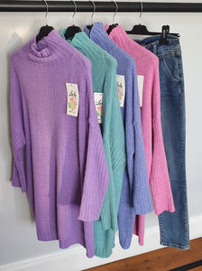 Purple turtle neck Jumper