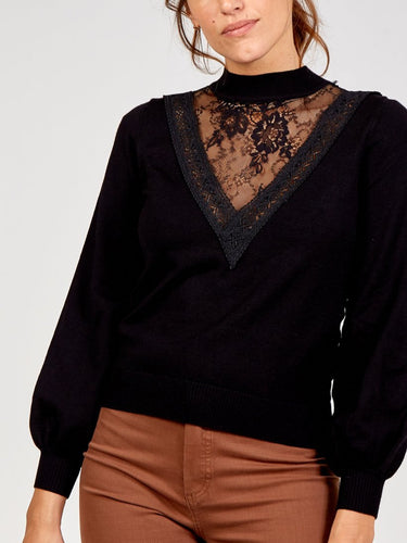 Lace front Jumper