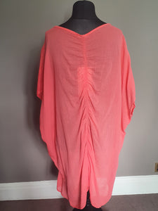 Coral oversize detail Top