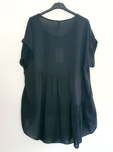 Black Lady print Top