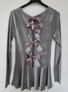 Grey bow Jumper