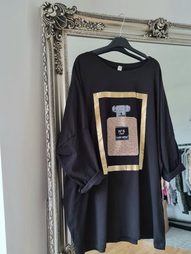 Sequin detail black Top