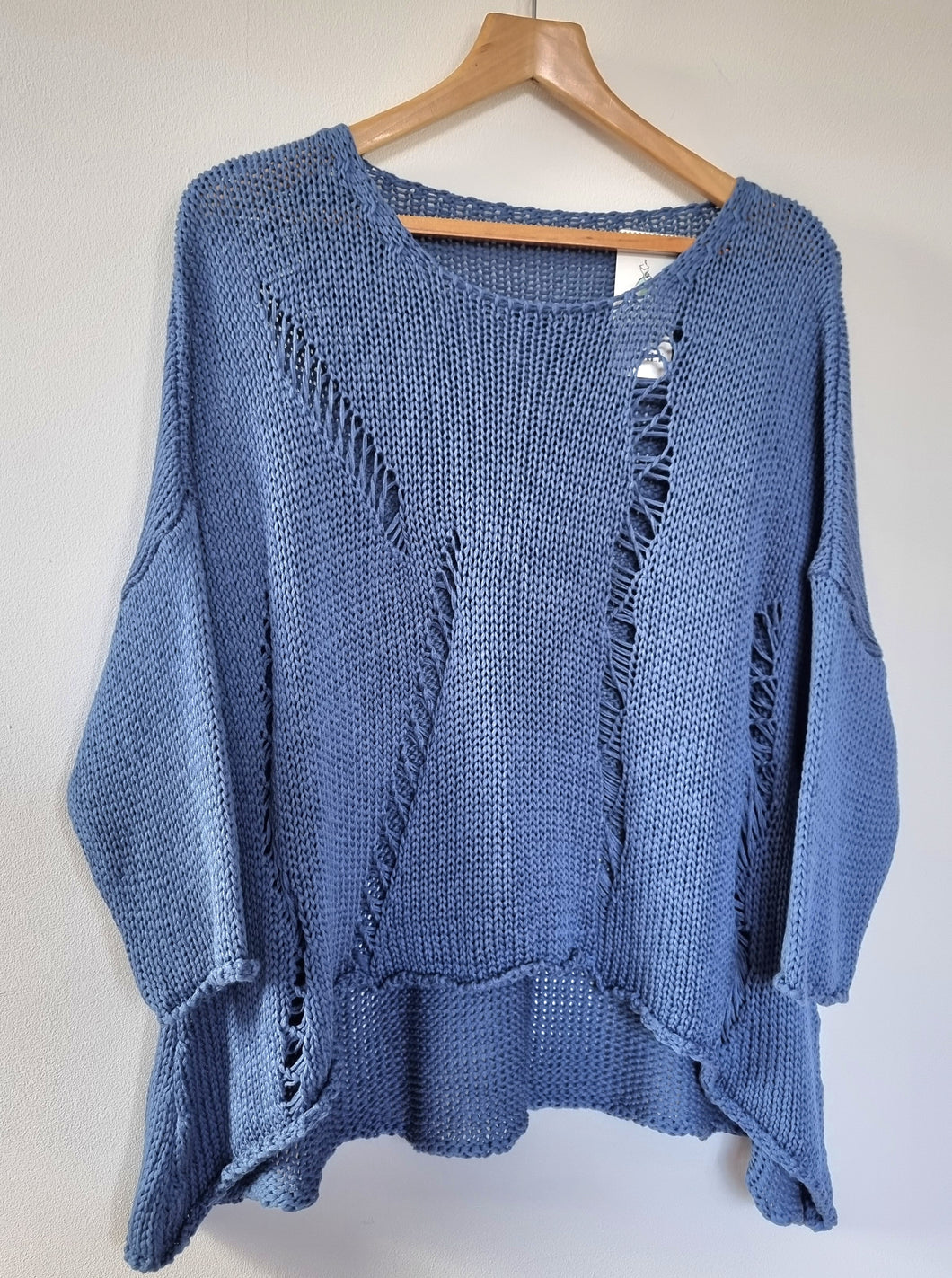 Denim blue detail Jumper