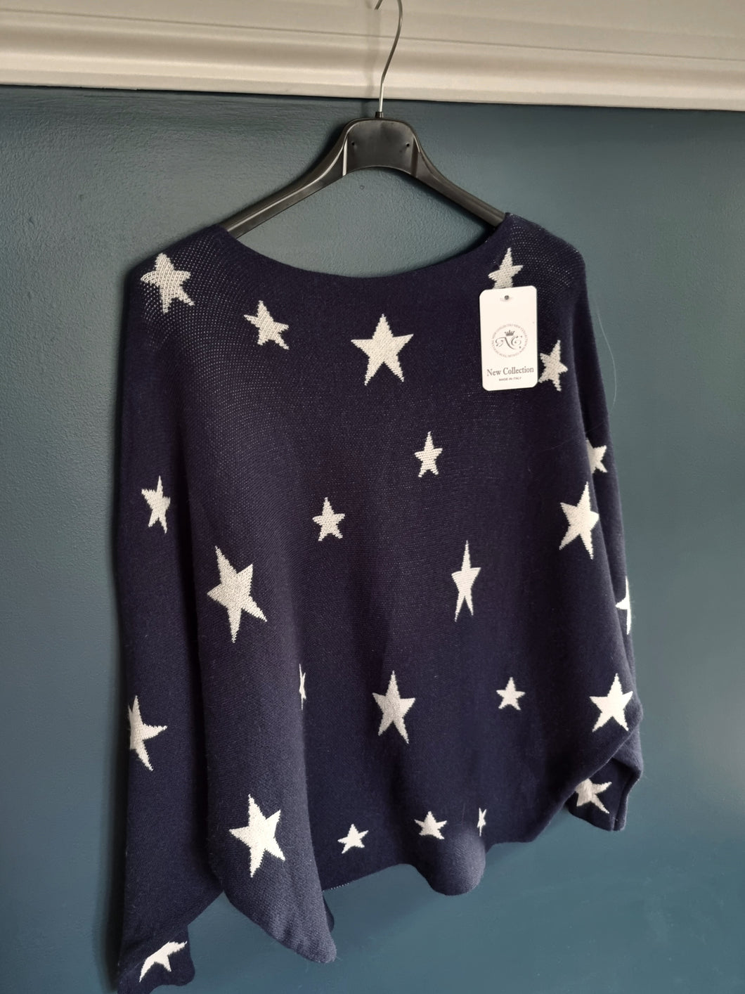 Navy blue hotsell star jumper