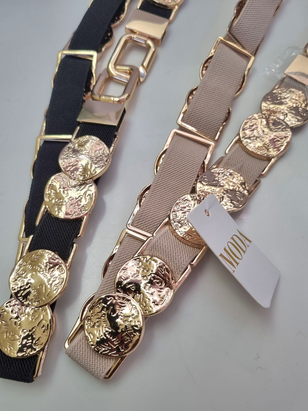 NEW gold stretch Belt - 2 colours