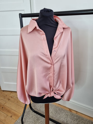 Satin front tie Blouse - 2 colours