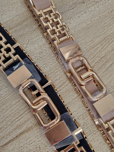 Gold square stretch belt - 2 Colours