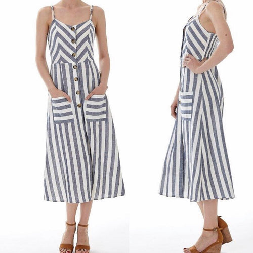Blue strip Sundress