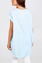 Load image into Gallery viewer, Light blue two pocket Top