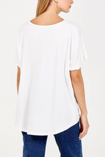 Load image into Gallery viewer, Cream oversize Tee