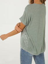 Load image into Gallery viewer, Khaki metallic Top