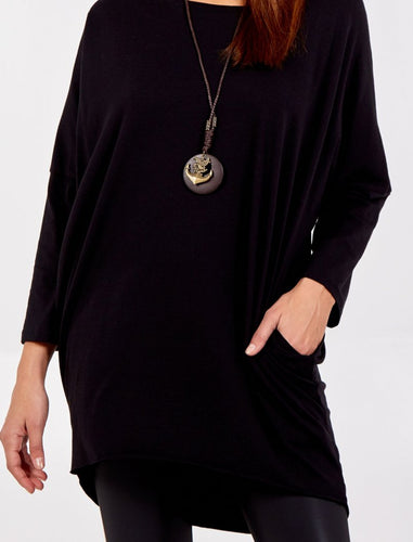 Necklace long Top with pockets