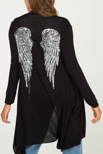 Load image into Gallery viewer, Black angel wing fine Cardigan