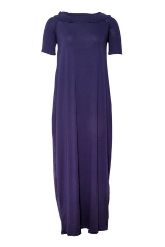 Navy off the shoulder Maxi Dress