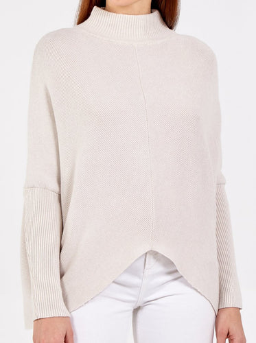 Light Beige turtle neck Jumper - Short Version