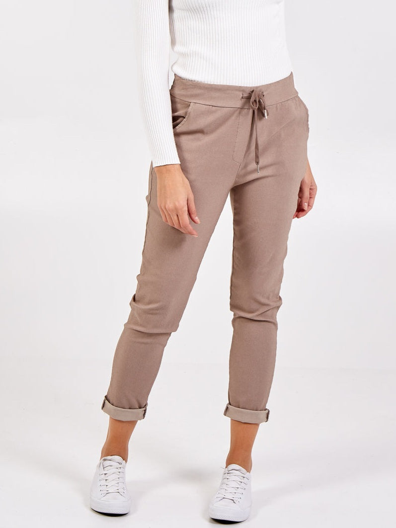 Light mocha Magic Trousers - size 1