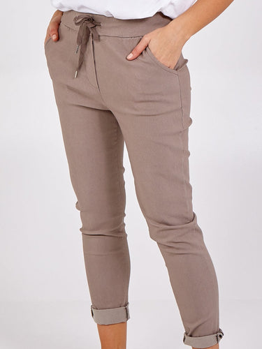 Light mocha Magic Trousers - Curve