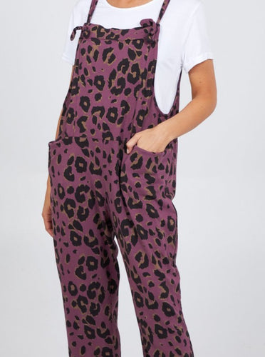 Animal print Dungarees - various colours