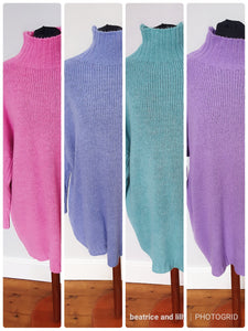 Purple turtle neck Jumper