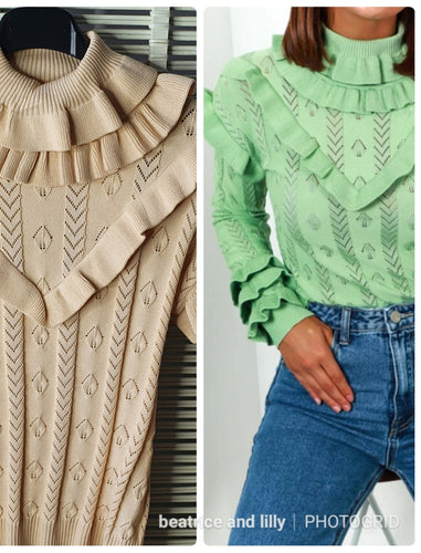 Cream Frill Jumper