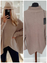 Load image into Gallery viewer, Mocha turtle neck Jumper