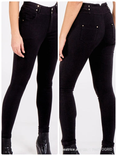 Black stretch Denim Trousers