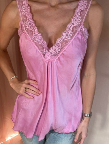 Pink lace Top