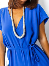 Load image into Gallery viewer, Orange Tie waist harem Jumpsuit
