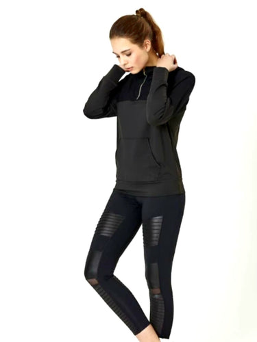 Black biker Gym Leggings