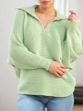 Load image into Gallery viewer, Grey Knitted collar Jumper