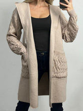 Load image into Gallery viewer, Knitted cable Coatigan - 3 colours