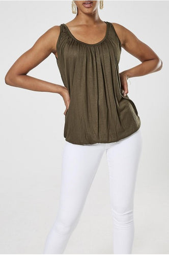 Khaki vest top