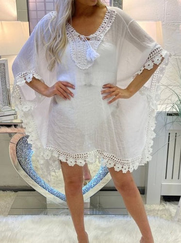 White trim Kaftan