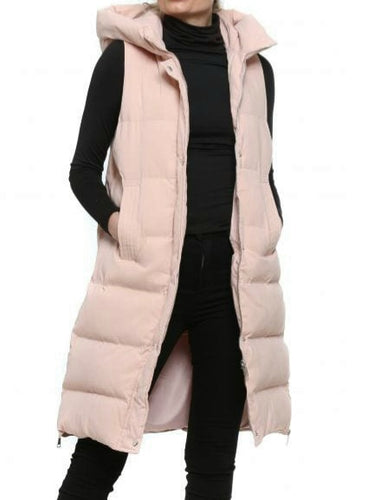 Light Pink hooded Gilet